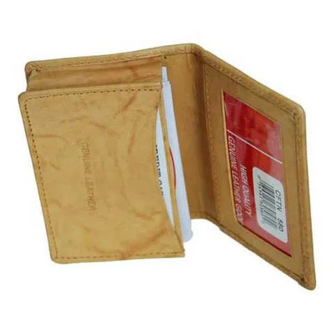 Men's Genuine Leather Bi-Fold Wallet Supplier - Brown