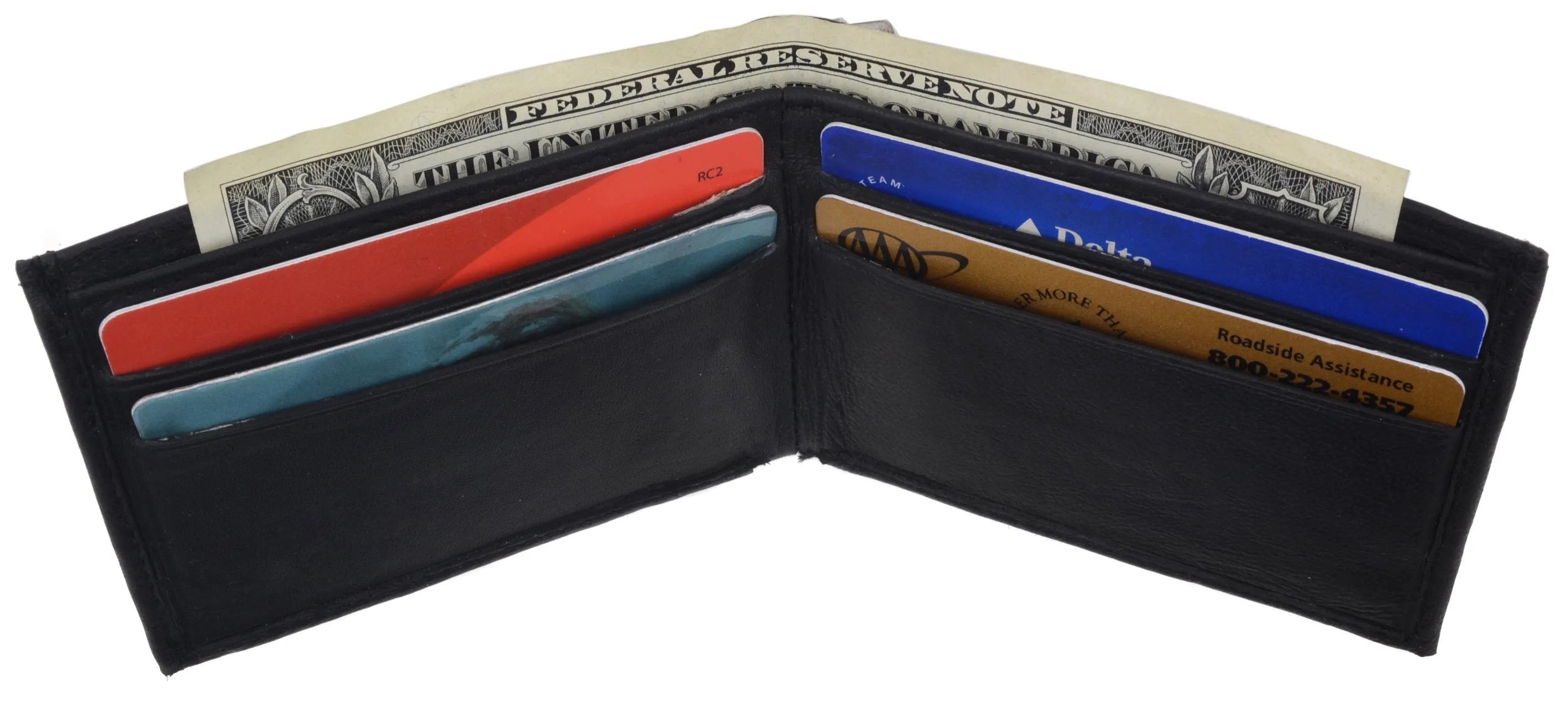 Men's Genuine Leather Bi-fold Wallet