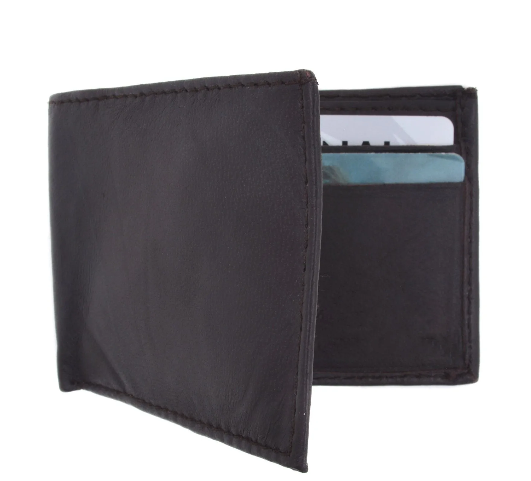 Men's Genuine Leather Bi-fold Wallet