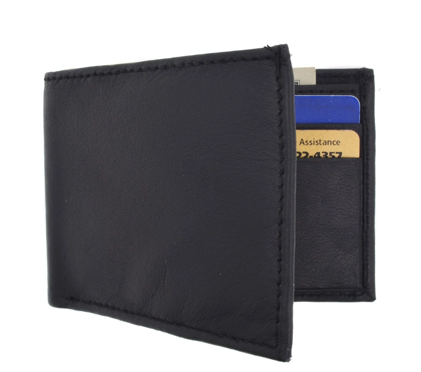 Men's Genuine Leather Bi-fold Wallet