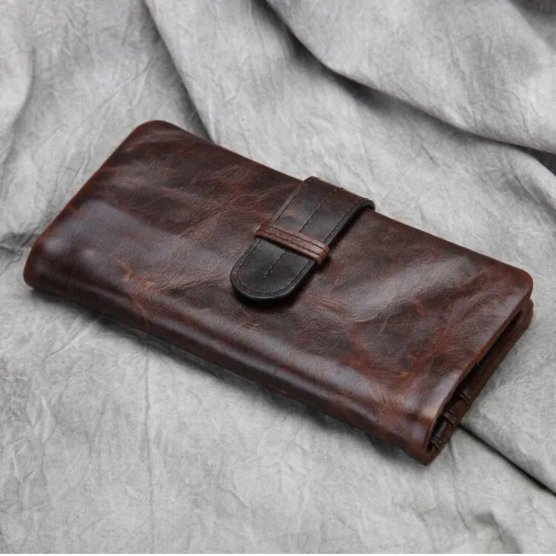 Men's Retro Classic Cowhide Leisure Wallets