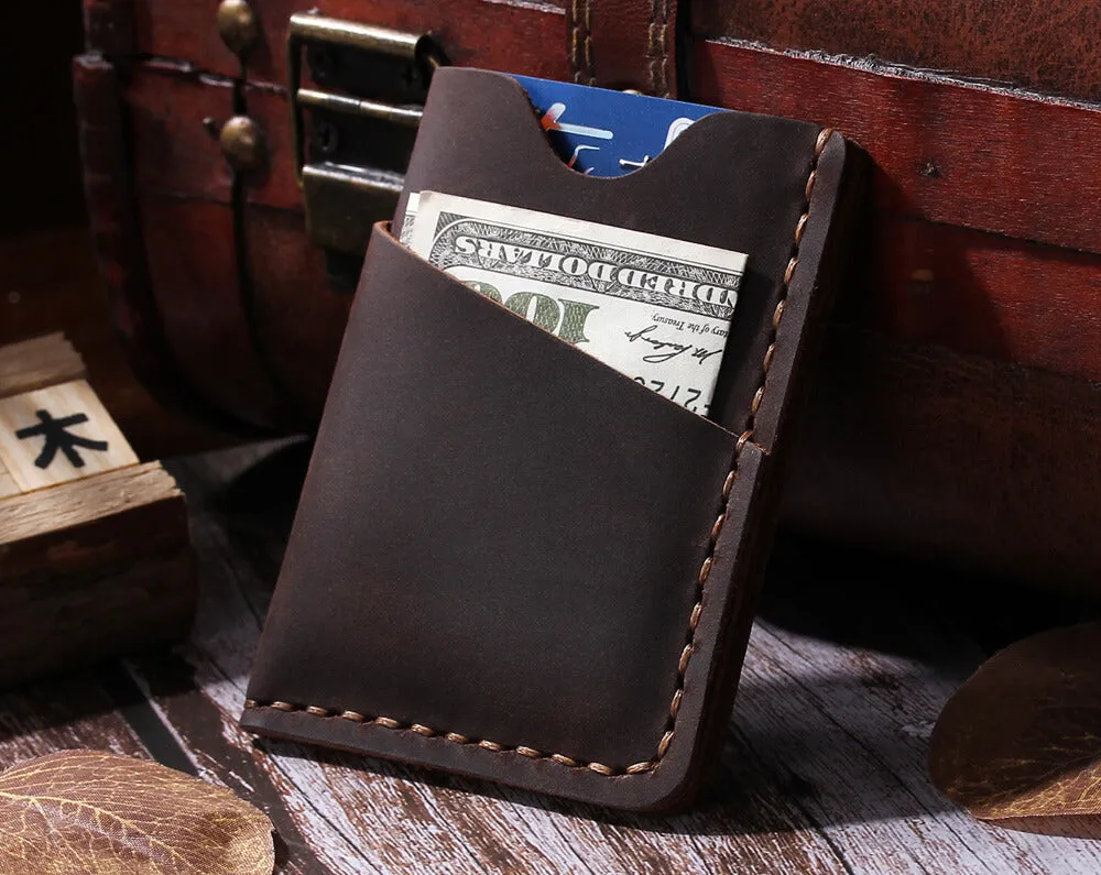 Minimalist Leather Card Holder Wallet