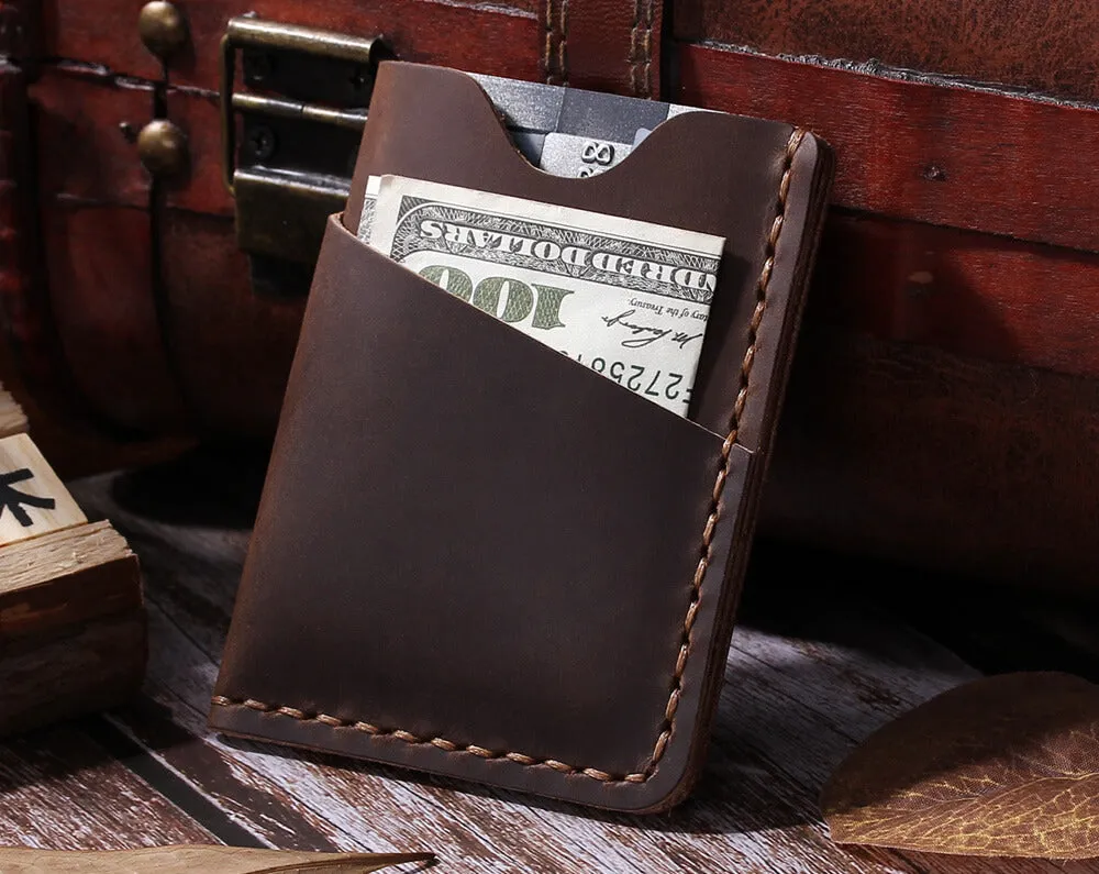 Minimalist Leather Card Holder Wallet