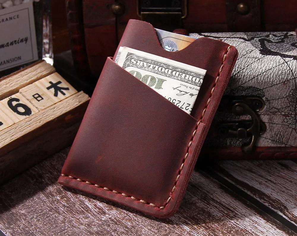 Minimalist Leather Card Holder Wallet