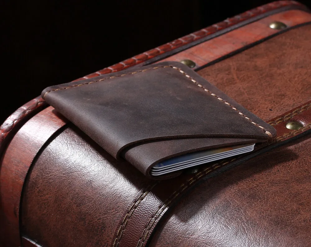 Minimalist Leather Card Holder Wallet