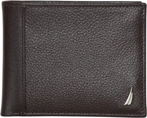 Nautica Men's Classic Leather Bifold RFID Wallet