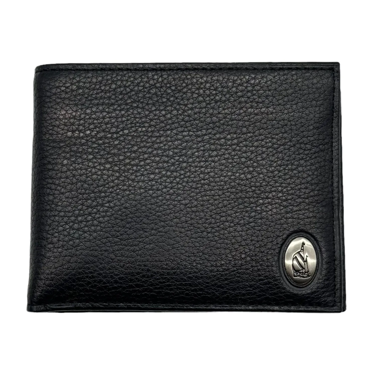 NAUTICA Men's Pebbled Leather Wallet - Black