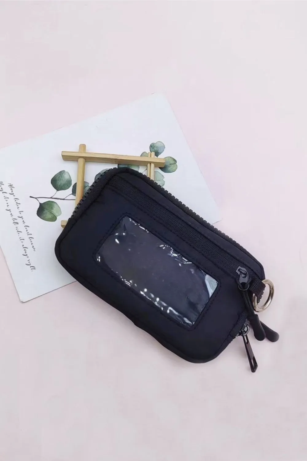 On the Go Keychain Pouch ID Card Wallet