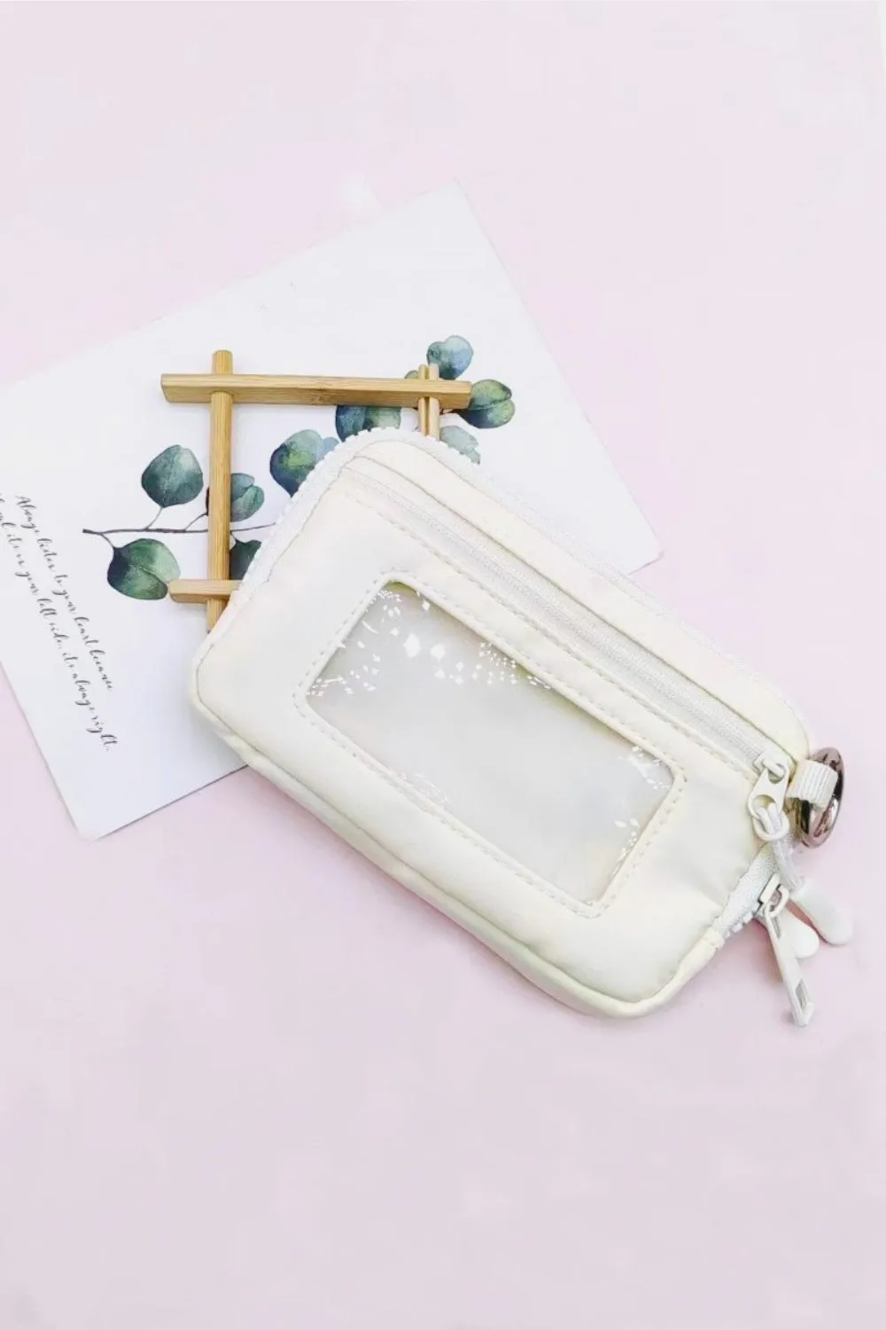 On the Go Keychain Pouch ID Card Wallet