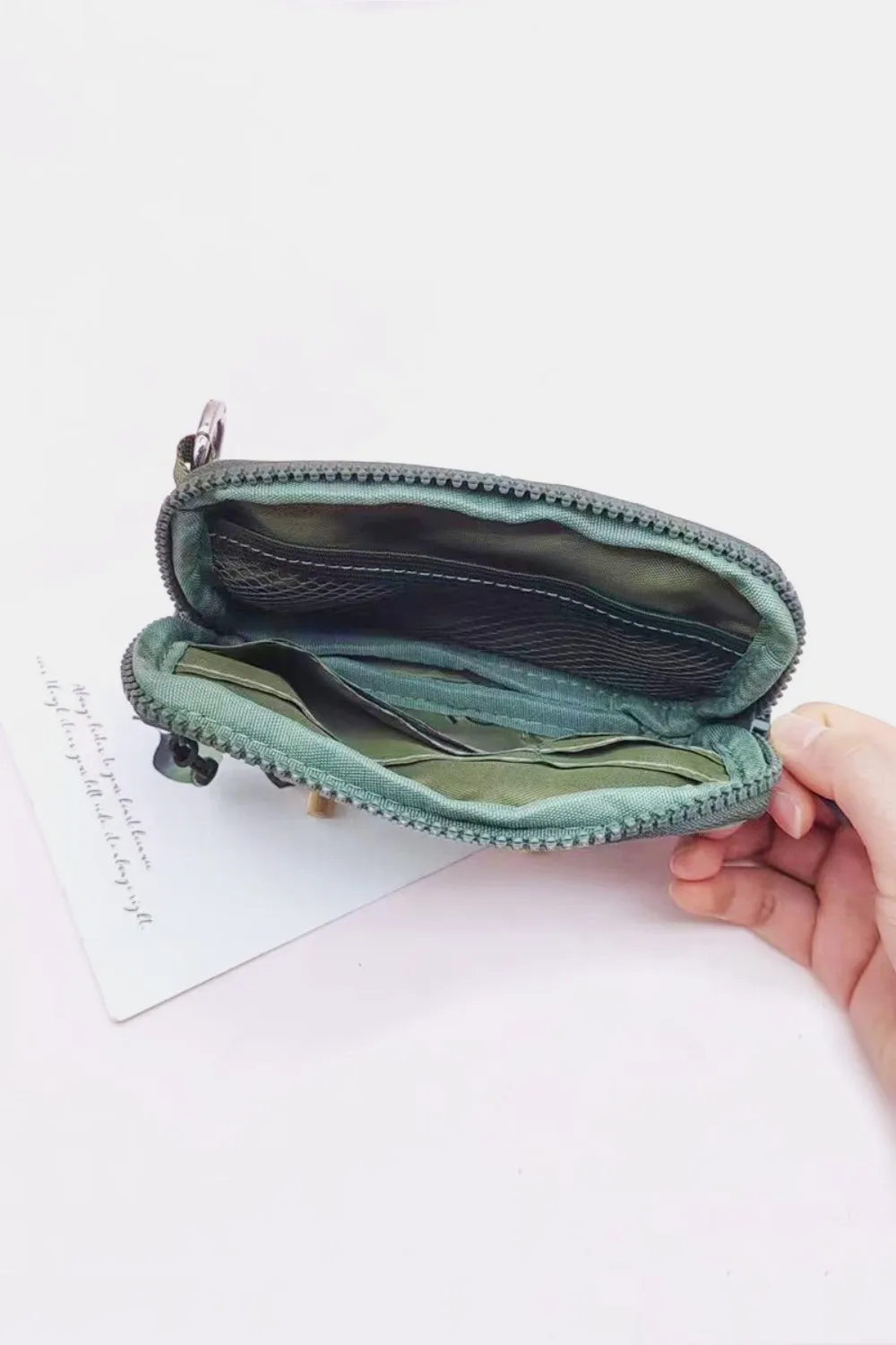 On the Go Keychain Pouch ID Card Wallet