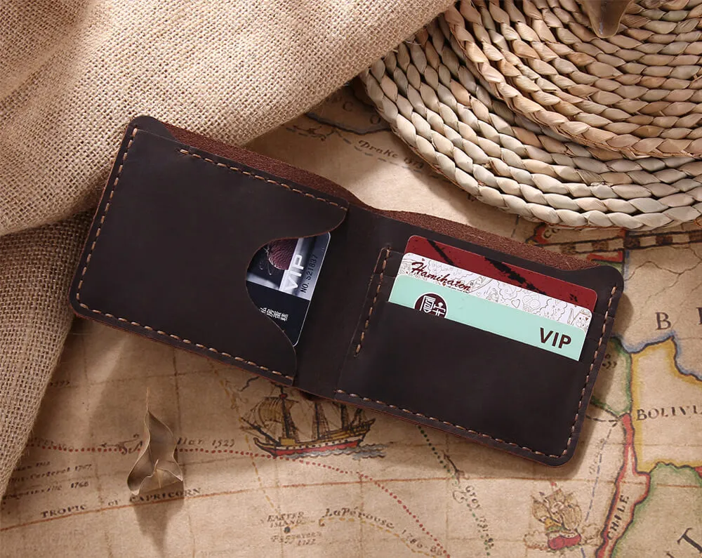 Personalized Bifold Men's Leather Wallet