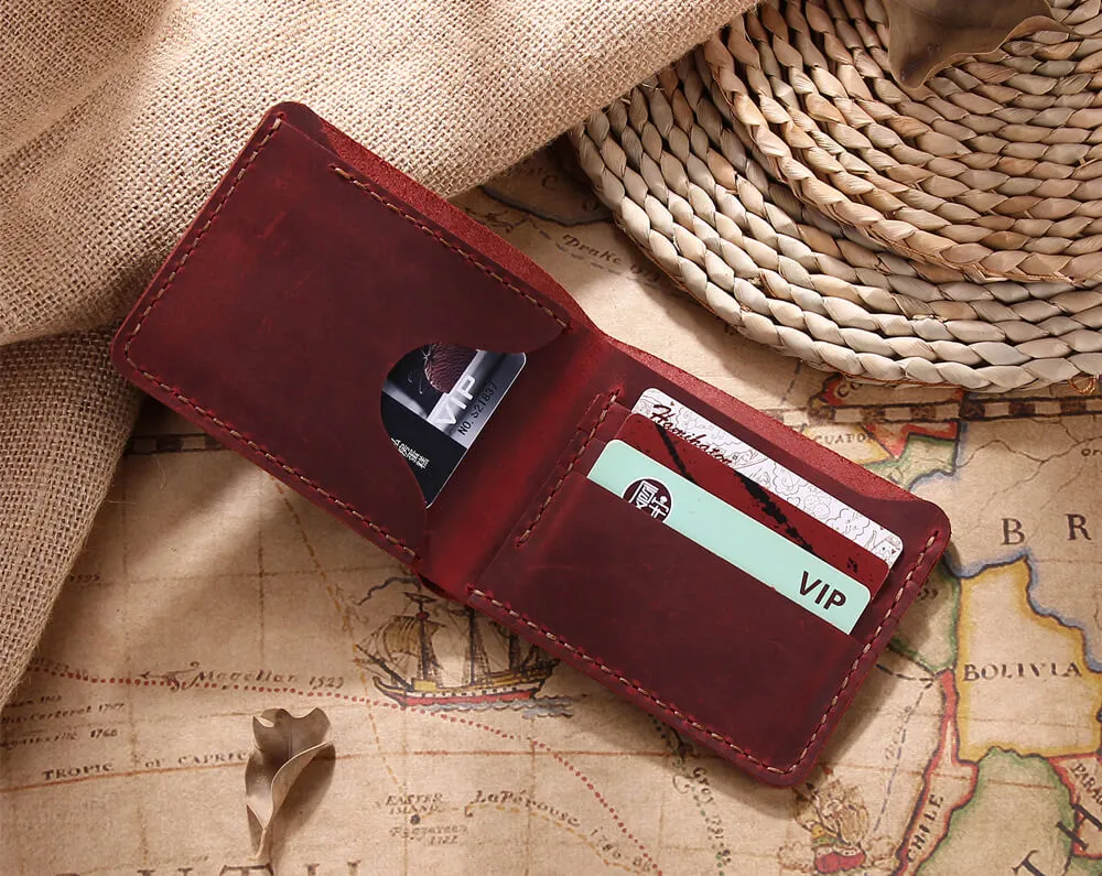 Personalized Bifold Men's Leather Wallet