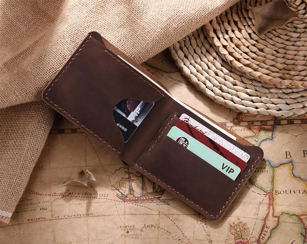 Personalized Bifold Men's Leather Wallet