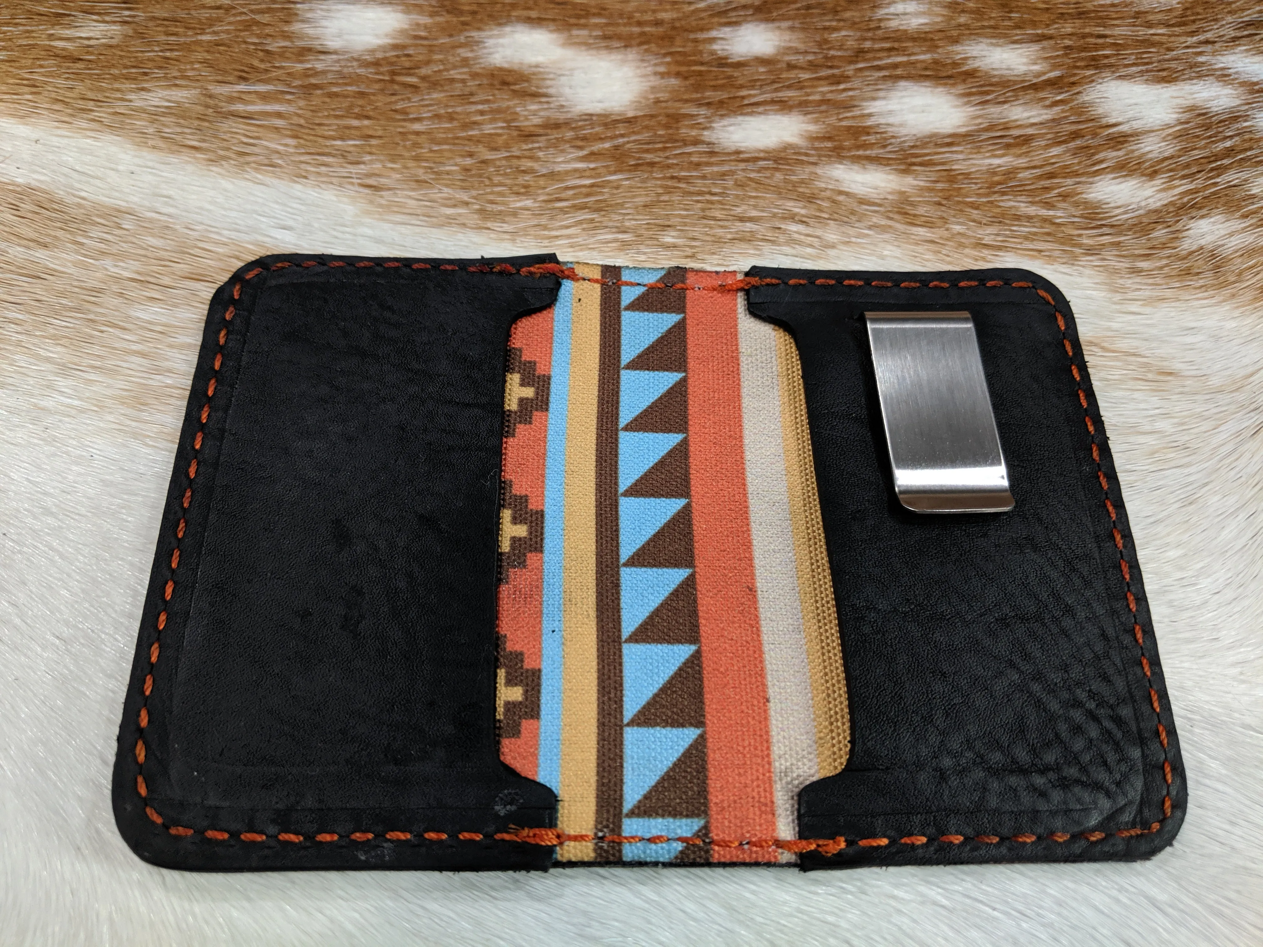 "Big Dan" Handmade Brown Leather Wallet for Men with Custom Logo