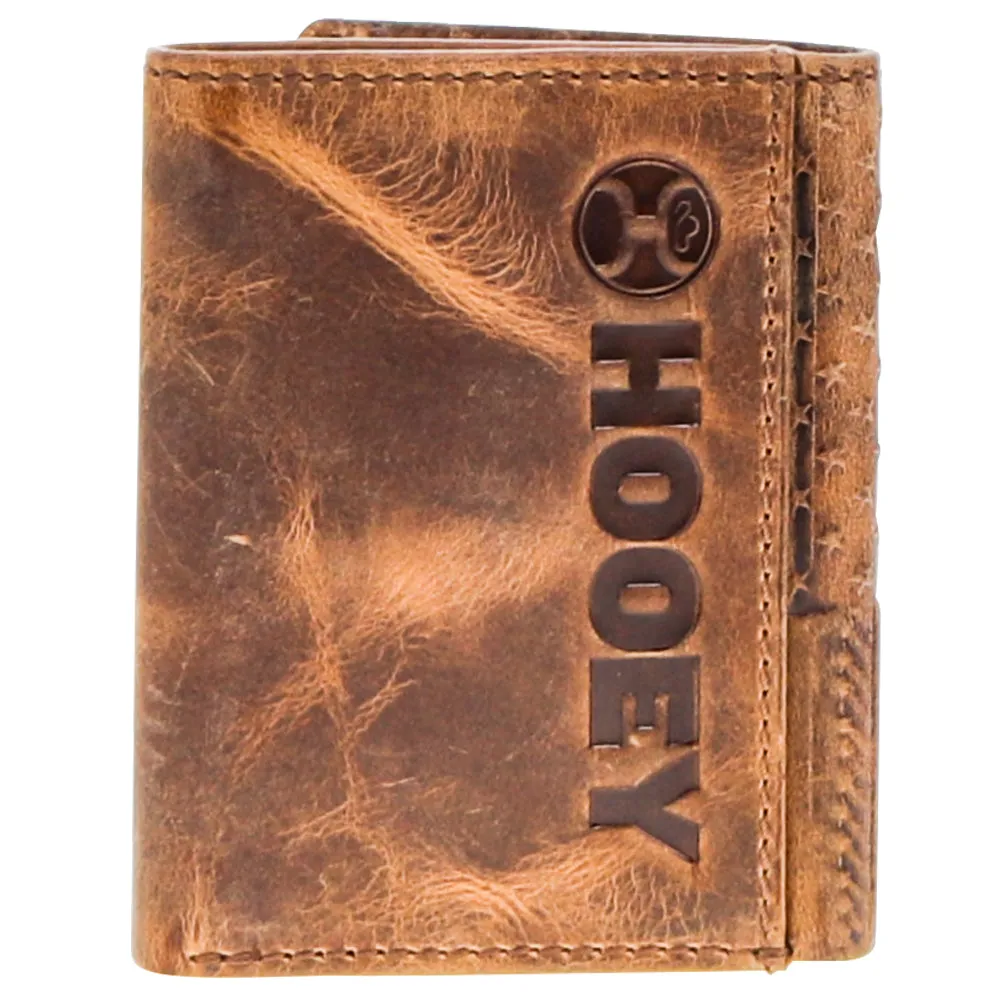 "Liberty Roper" Tan Trifold Hooey Wallet