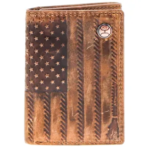 "Liberty Roper" Tan Trifold Hooey Wallet