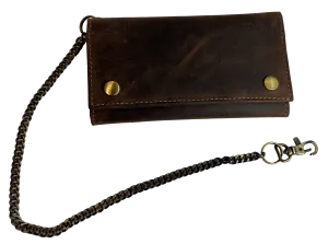 "The Bobber" Long RFID Trifold Chain Wallet