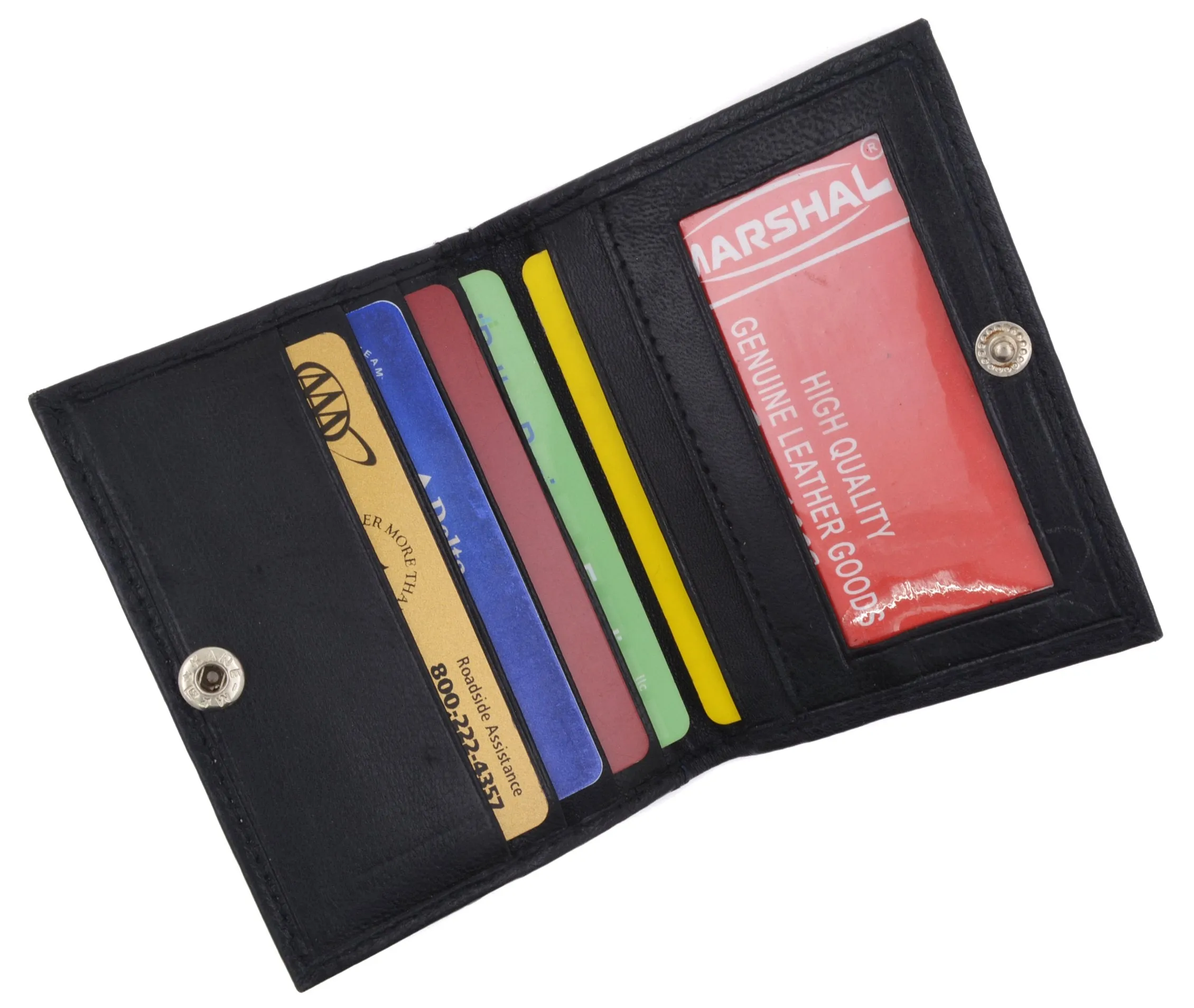 RFID Blocking Credit Card Id Holder with Snap Closure RFIDP78