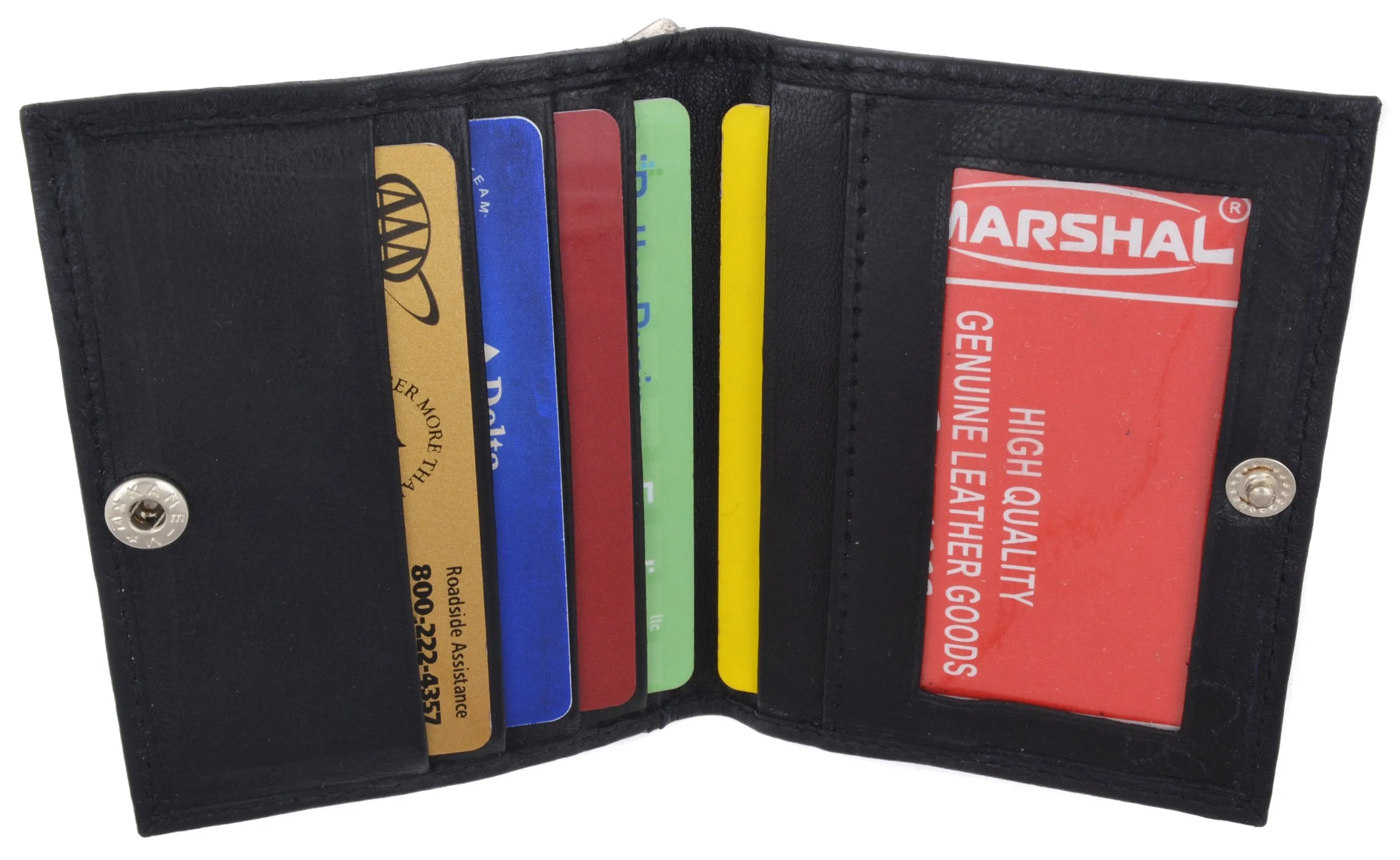 RFID Blocking Credit Card Id Holder with Snap Closure RFIDP78