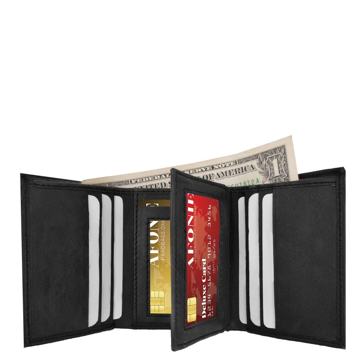 RFID Croco Tri-Fold Men's Wallet