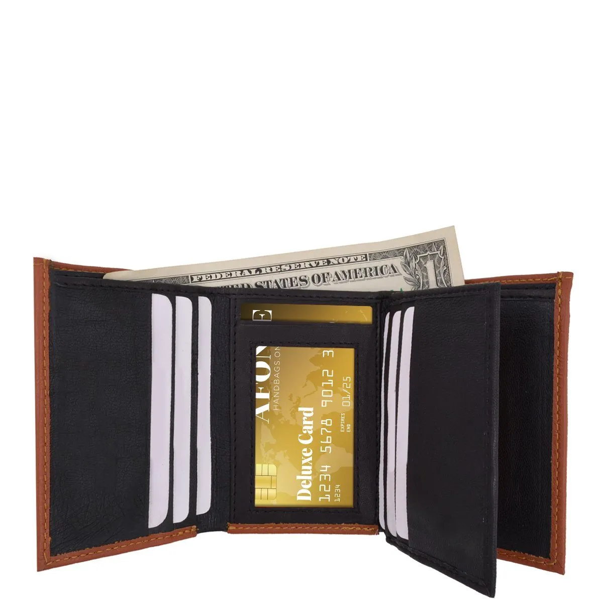 RFID Croco Tri-Fold Men's Wallet