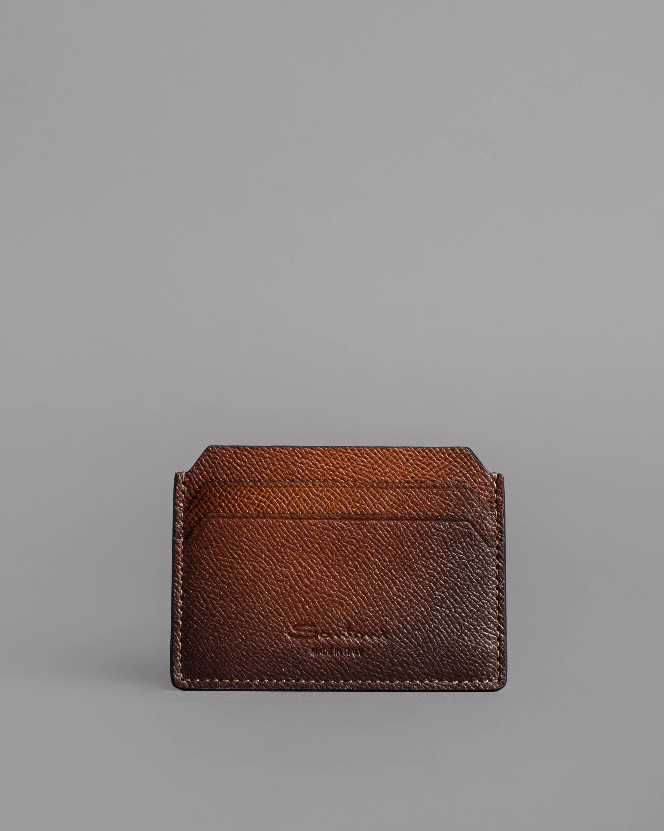 Saffiano Leather Credit Card Holder