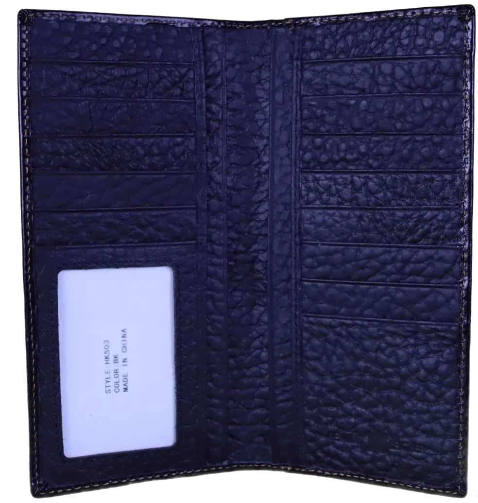 Top Notch Men's Black Bullrider Concho Wallet