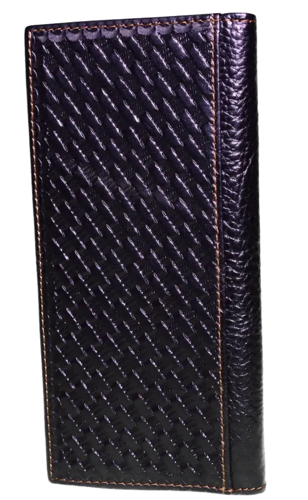 Top Notch Men's Black Bullrider Concho Wallet