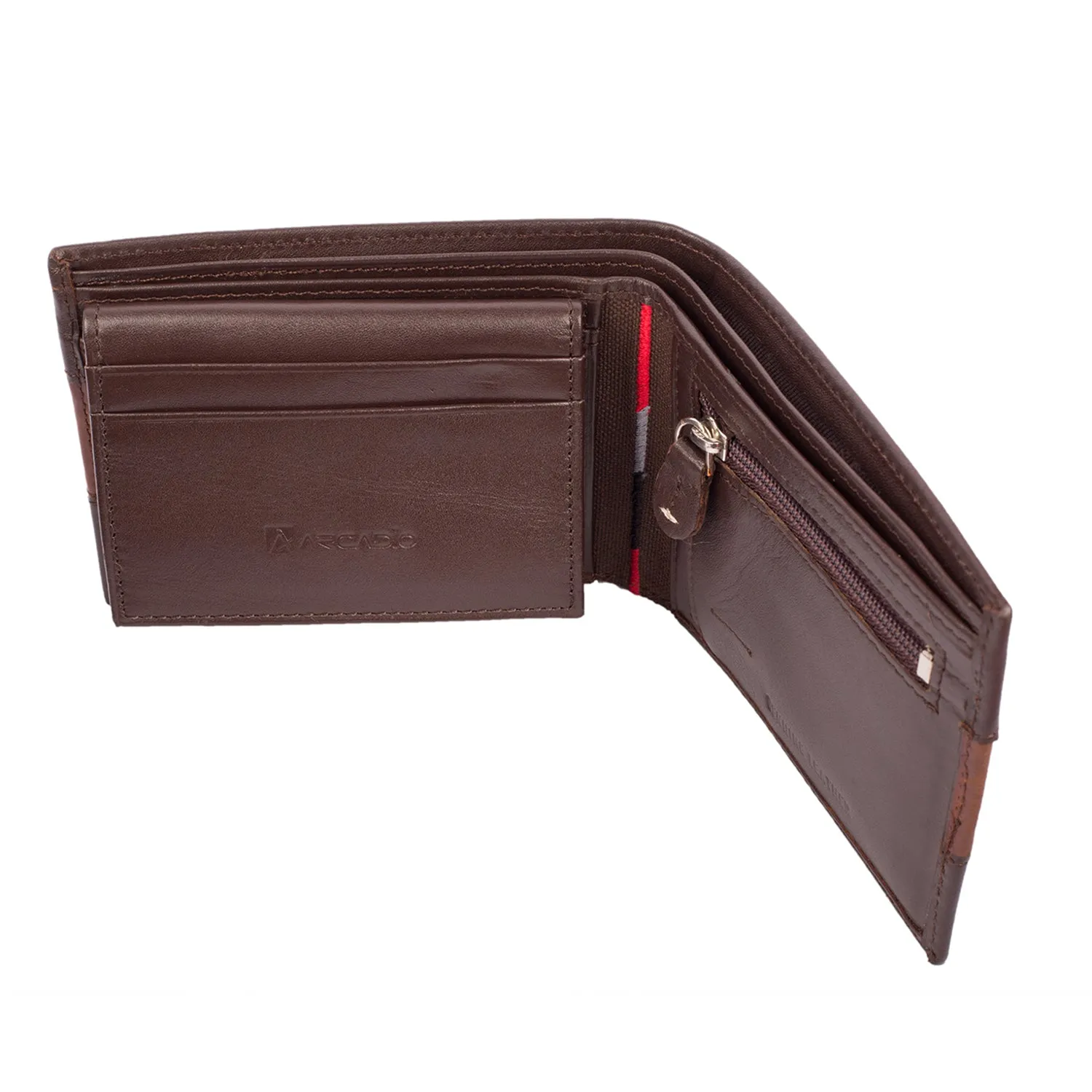 TWO MUCH Dual Toned Leather Wallet ARW1004BR