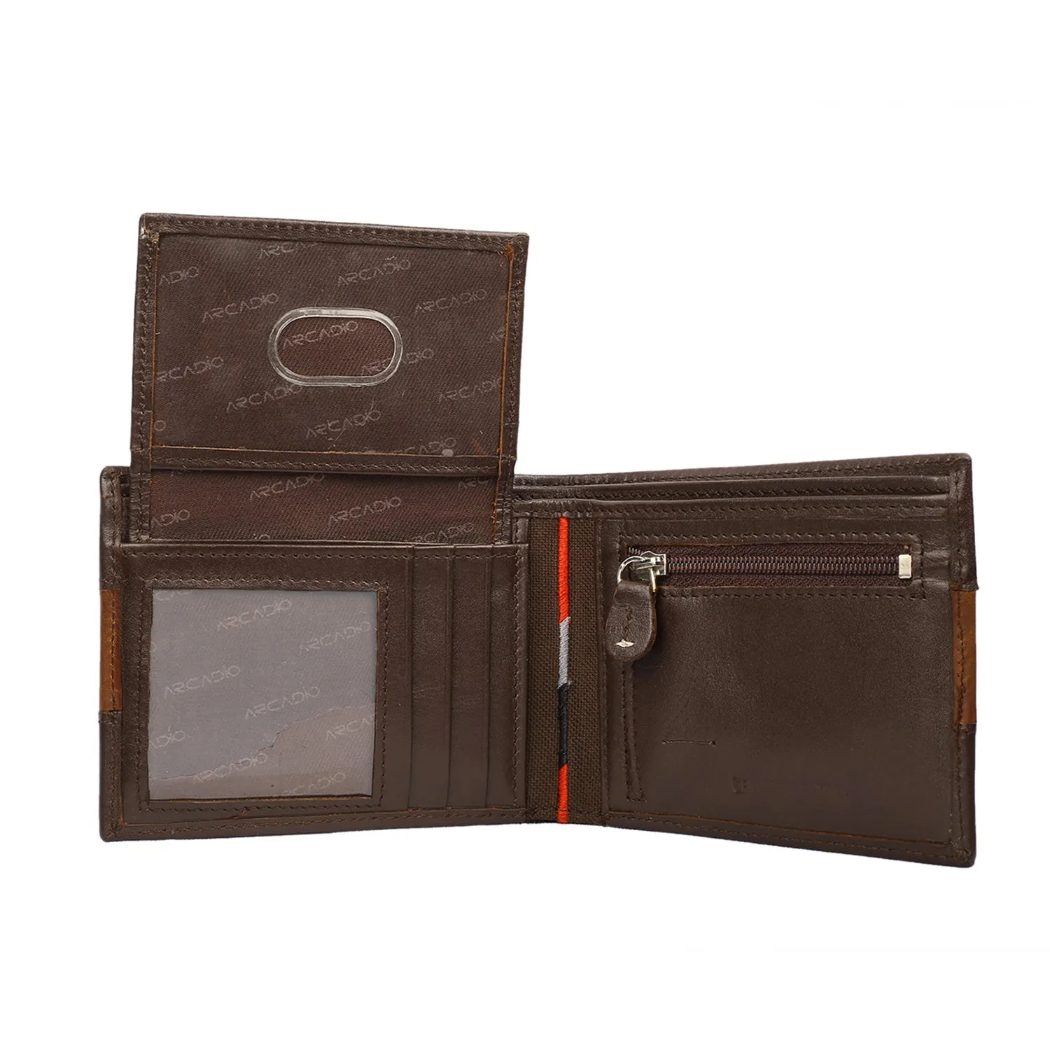 TWO MUCH Dual Toned Leather Wallet ARW1004BR