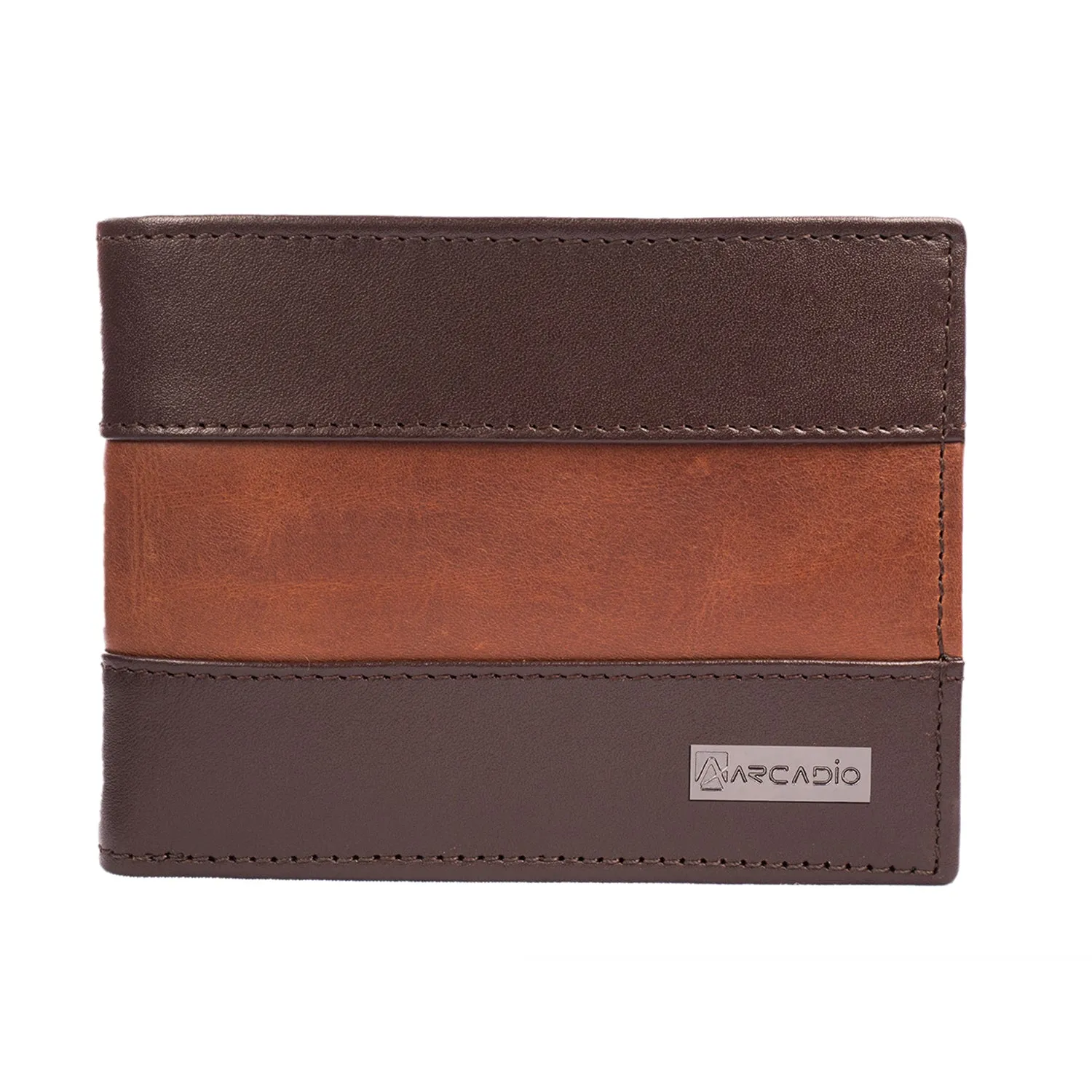 TWO MUCH Dual Toned Leather Wallet ARW1004BR