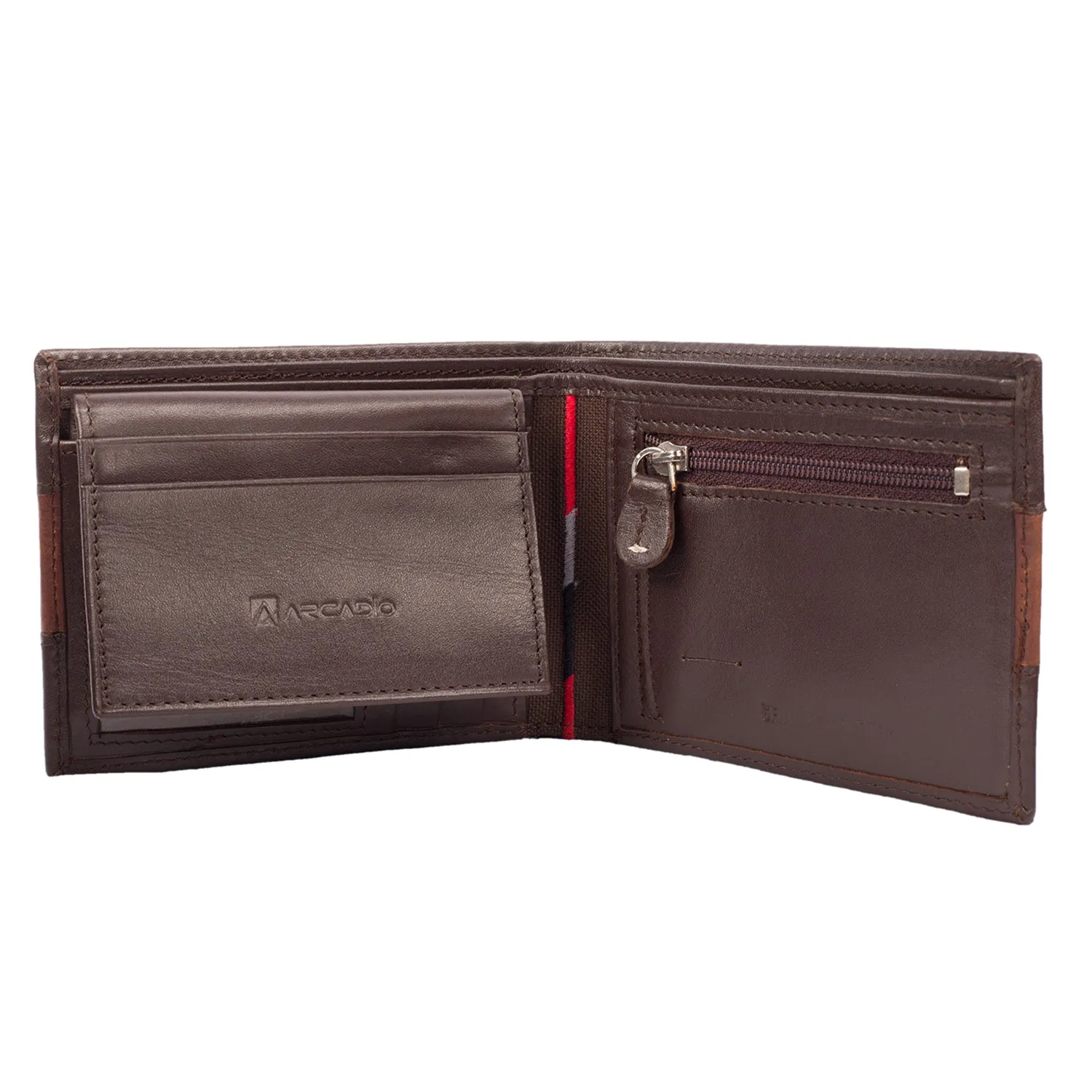 TWO MUCH Dual Toned Leather Wallet ARW1004BR