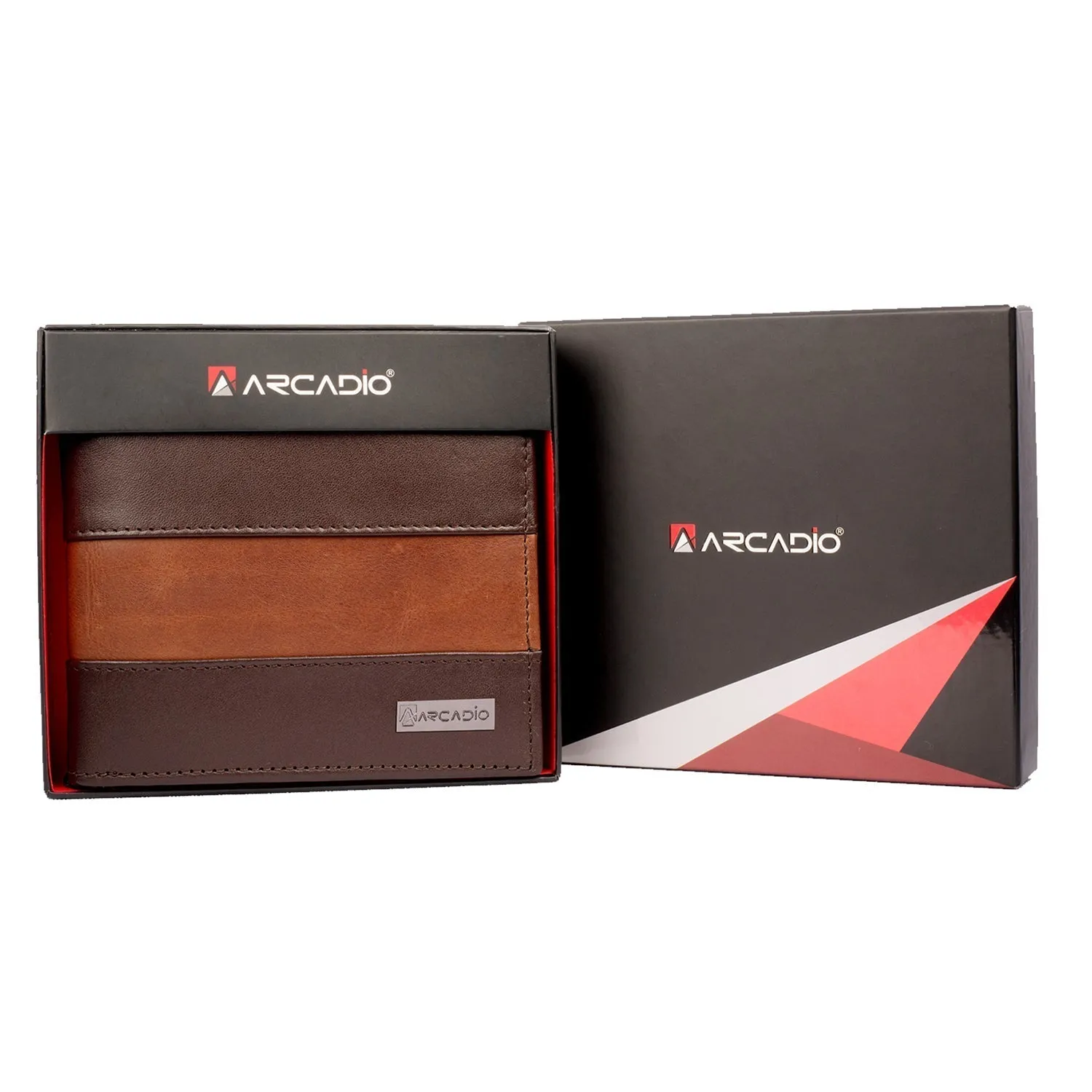 TWO MUCH Dual Toned Leather Wallet ARW1004BR