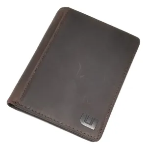 Vertical Style RFID Bifold in Crazy Horse Leather - Vertex