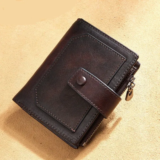 Vintage Genuine Leather Men's Wallet